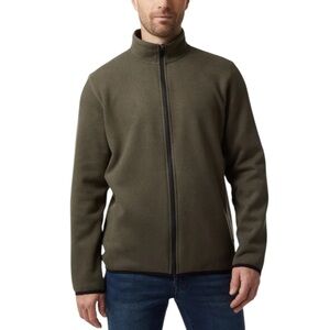 32 Degrees Men's Full Zip Lined Jacket In Green/Large